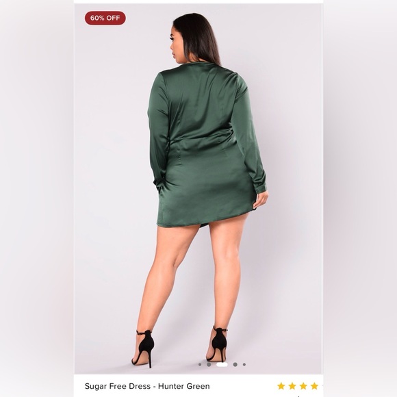 Fashion Nova Deep Green Mini Dress - Picture 4 of 4